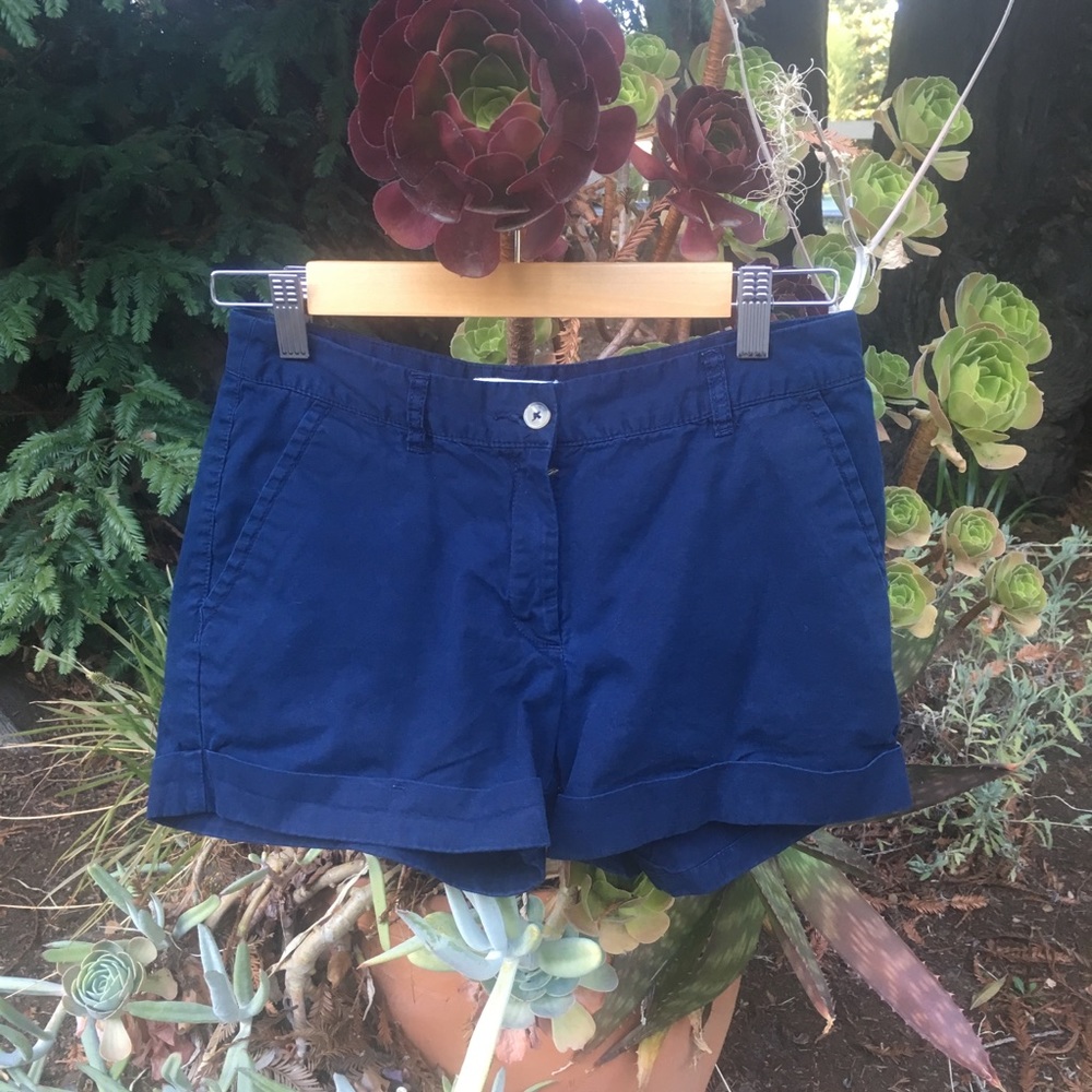 Forever 21 Essentials Cotton Navy Shorts